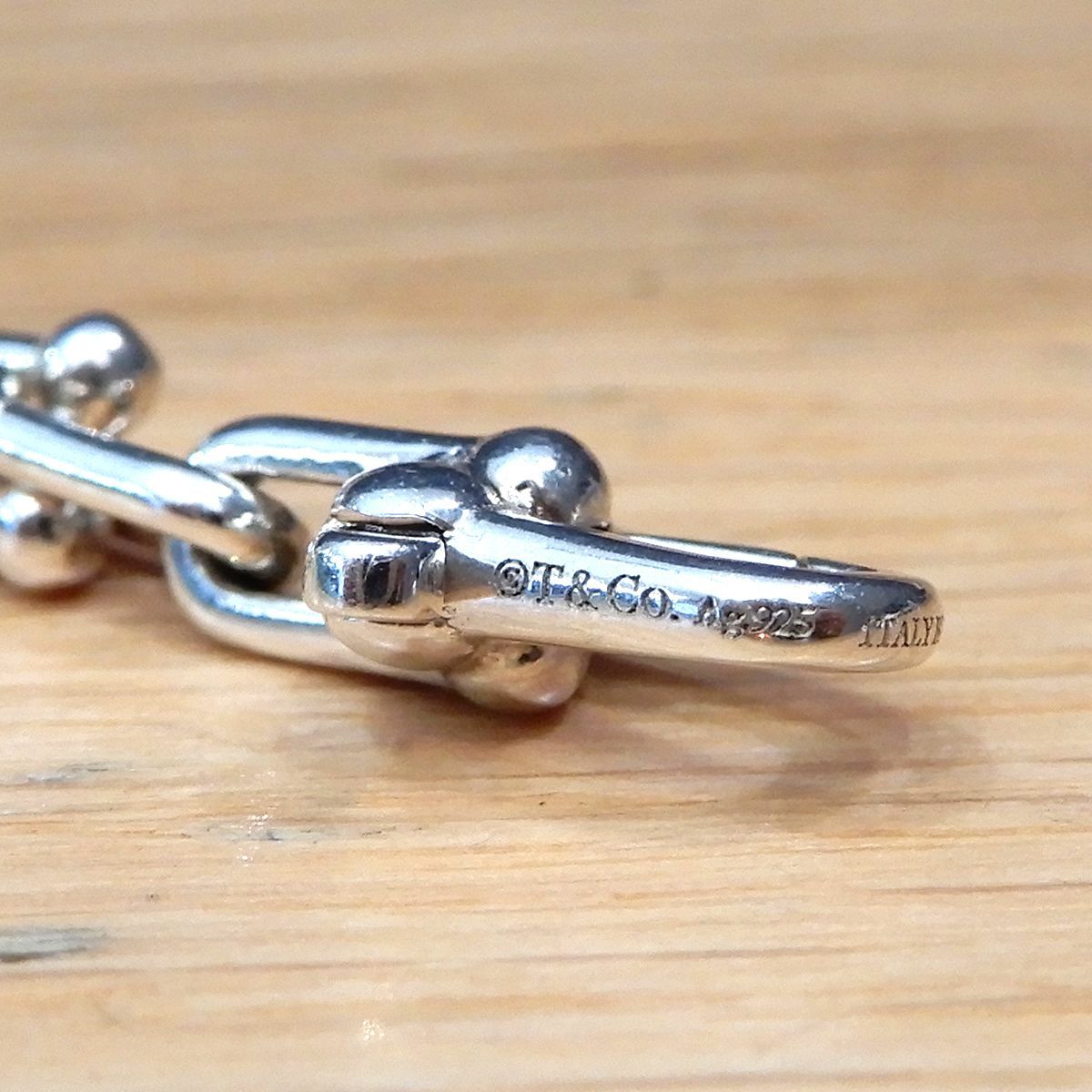 【正規店購入】Tiffany & Co ハードウェアマイクロリンク ブレスレット ティファニー】ハードウェア マイクロリンク ブレスレット18K