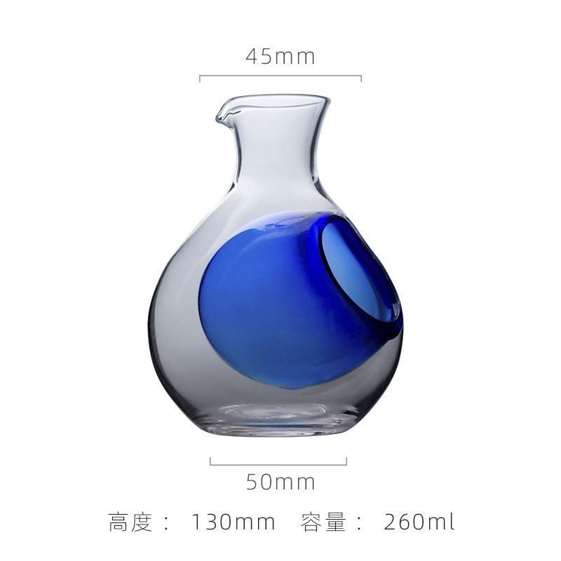 ガラス 徳利 冷酒徳利 氷ポケット 200cc 食洗機対応 冷酒カラフェ