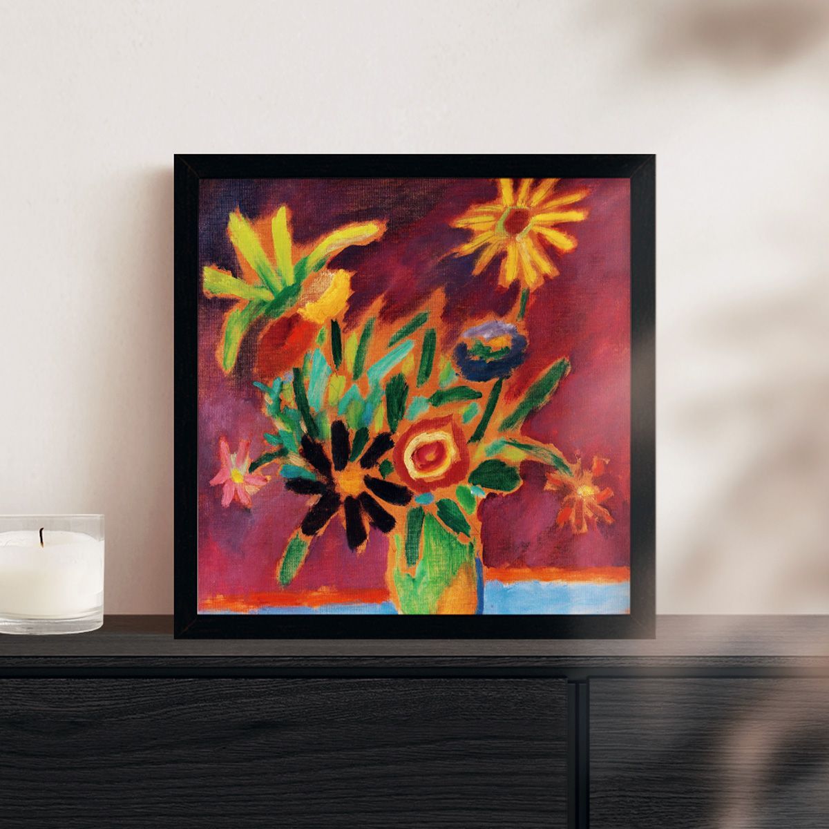 額縁付き] カラフルな花 ヤウレンスキー アートポスター 名画 絵画