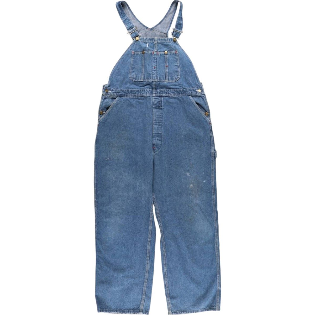古着 ビッグサイズ 80~90年代 ディッキーズ Dickies デニムオーバーオール メンズw40相当 ヴィンテージ|eaa534611