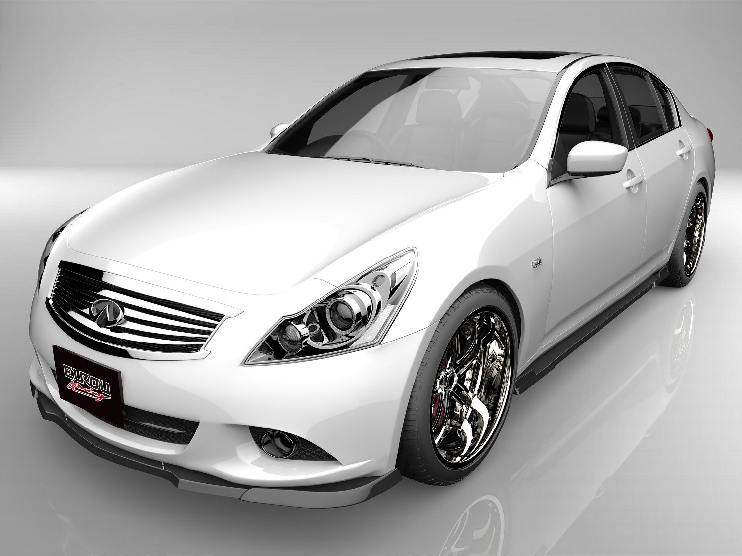 スカイライン V36 後期 フロントアンダースポイラー エアロパーツ