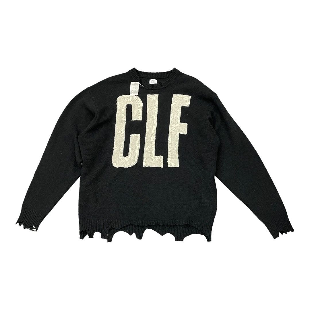 SAINT Mxxxxxx セントマイケル　CLF ニット　L セント マイケル - ©️SAINT Mxxxxxx | CLF KNIT-Black-Sの通販