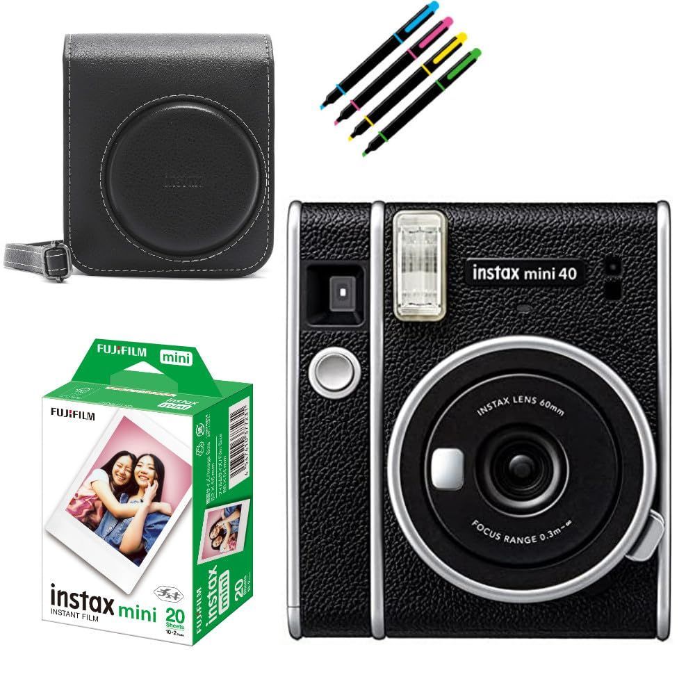 チェキ インスタントカメラ instax mini 富士フイルム 40＆専用ケース