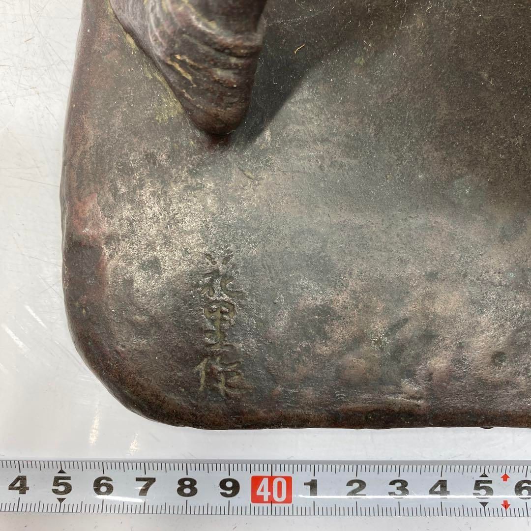 花里作ブロンズ人物置物