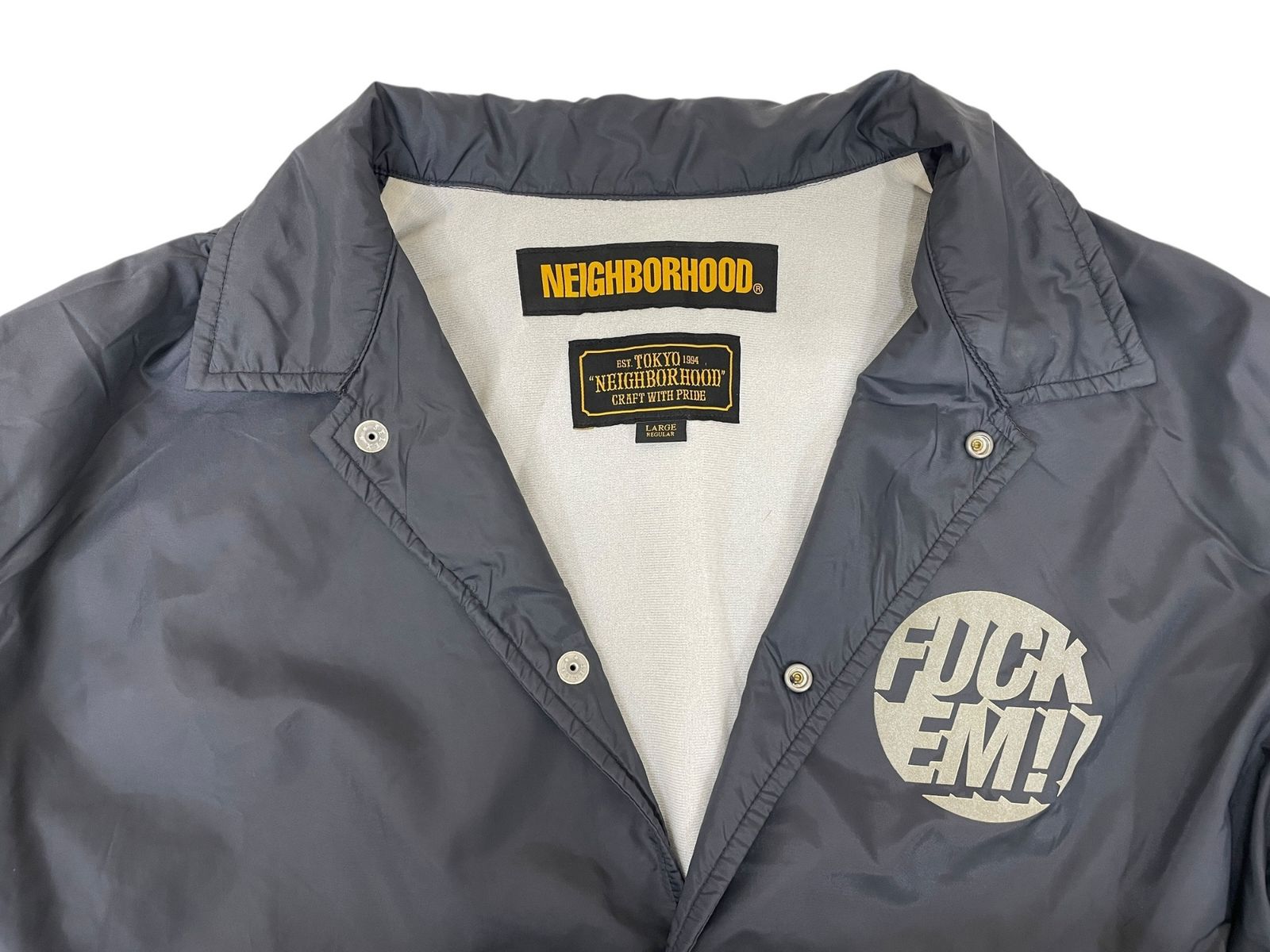 NEIGHBORHOOD FUCK EM コーチジャケット　Ｌサイズ NEIGHBORHOOD (ネイバーフッド) BROOKS N-JKT コーチジャケット