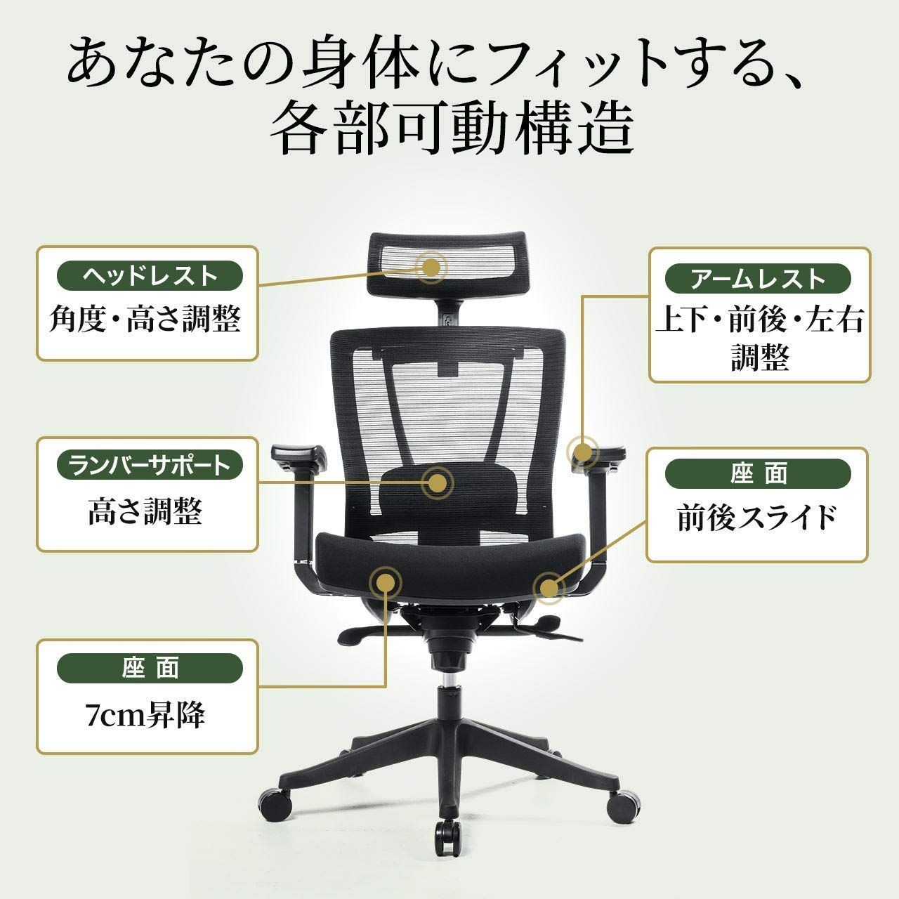 メッシュチェア 150-SNCM010