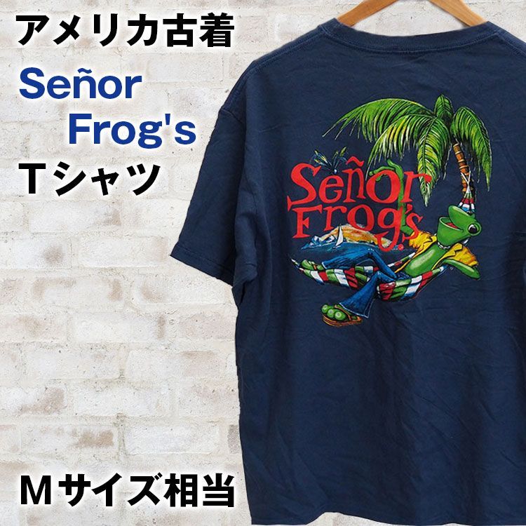 アメリカ古着)Senor Frogs セニョールフロッグス カエルイラスト 