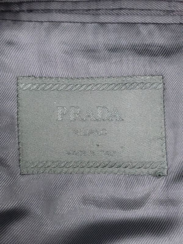 PRADA プラダ 90's ノッチドラペル3Bセットアップスーツ ブラック 50