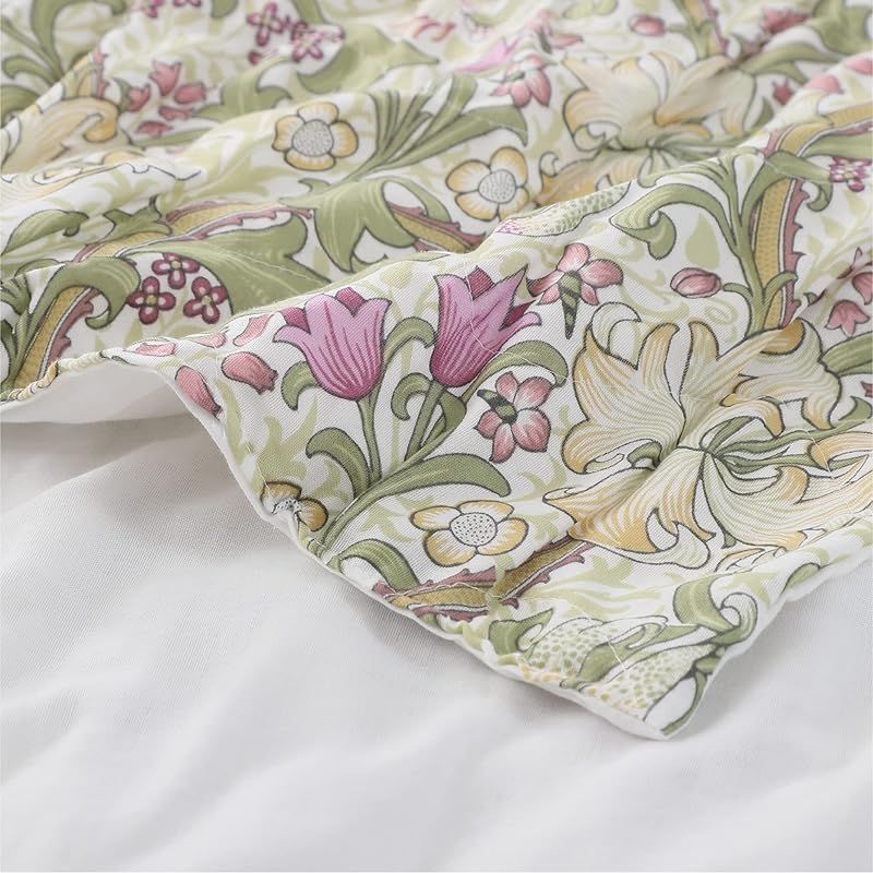 nishikawa 西川 モリス ギャラリー ふんわり ガーゼケット シングル 洗える 綿 やわらか ゴールデンリリー グリーン FR03103001 1 HRDEVELOPMENT_JP