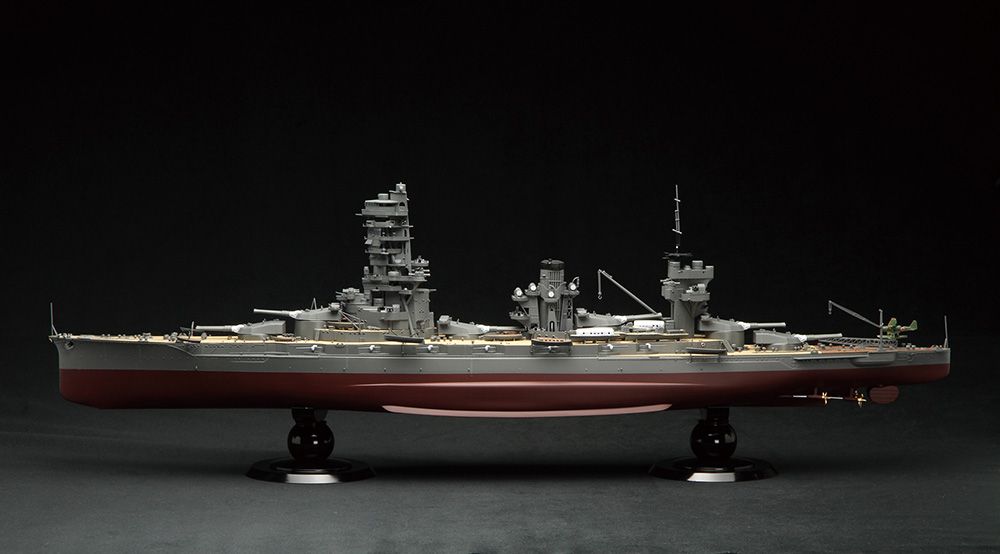 1 350 艦船モデルシリーズ №7 EX-2 日本海軍戦艦 山城 昭和18年 帝国海軍乗組員フィギュア付き