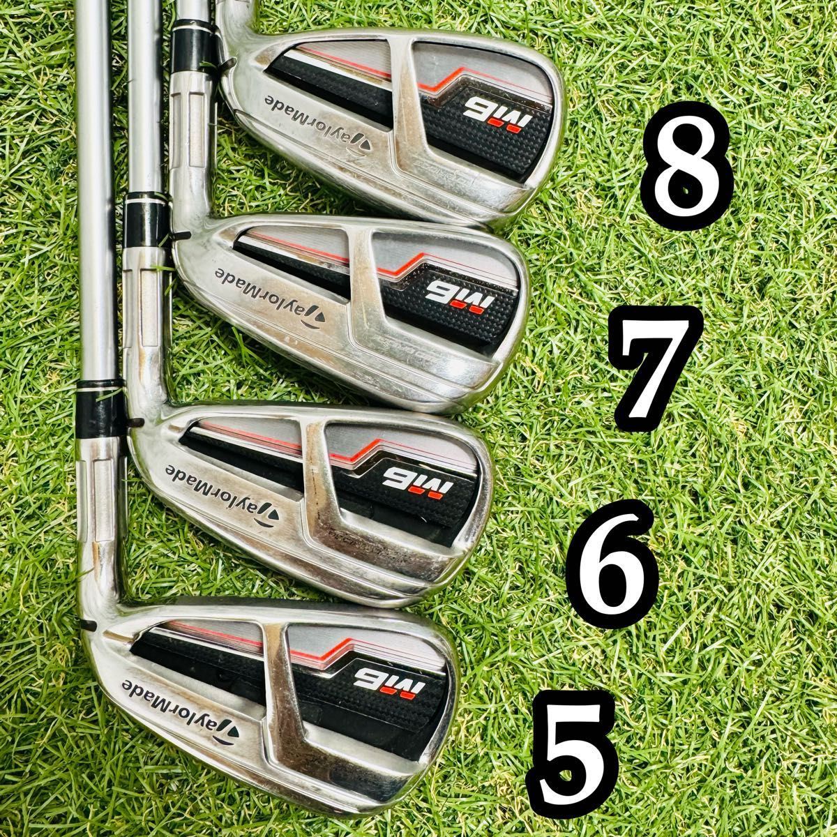 【良品】豪華8本 テーラーメイド M6 メンズアイアンセット カーボン S 良品】豪華8本 テーラーメイド M6 メンズアイアンセット カーボン S