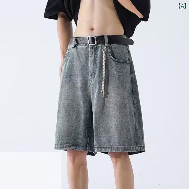 種類3：M/C：T208 黒半袖Tシャツ メンズ ファッション 服 男性用 オシャレ シンプル 大人 かっこいい 大きいサイズ ストリート 紳士服 ハイエンド ストレート デニム ショート パンツ レトロ カ