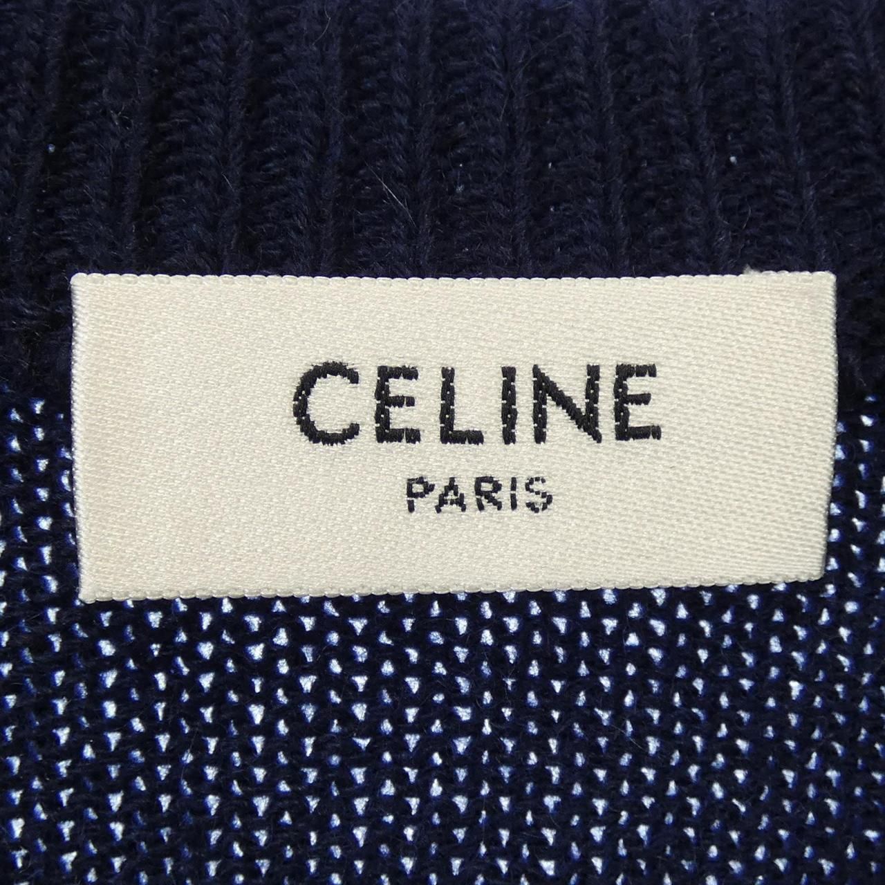 値下げ不可　大人気！ラスト1点！セリーヌロゴマーク　ニット 関税・送料込 21SS☆CELINE セリーヌ ロゴ オーバーサイズニット