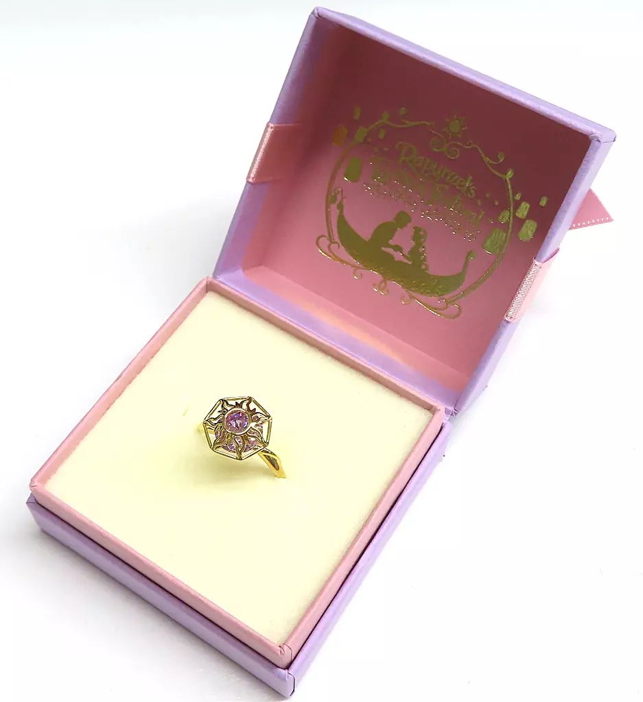 Disney Tangled ラプンツェル K10YG ピアス ケース付き ディズニー