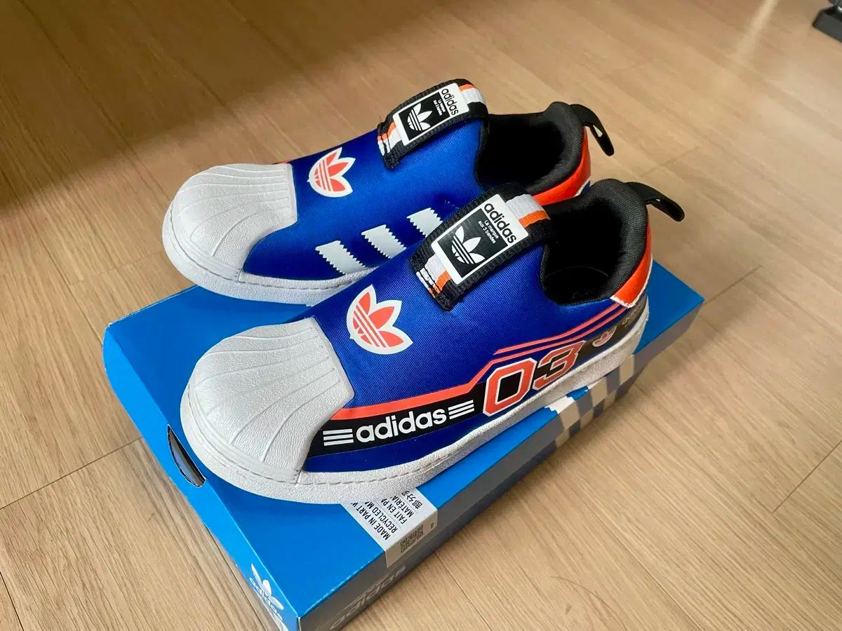 adidas アディダス スーパースター 360 青 スリッポン