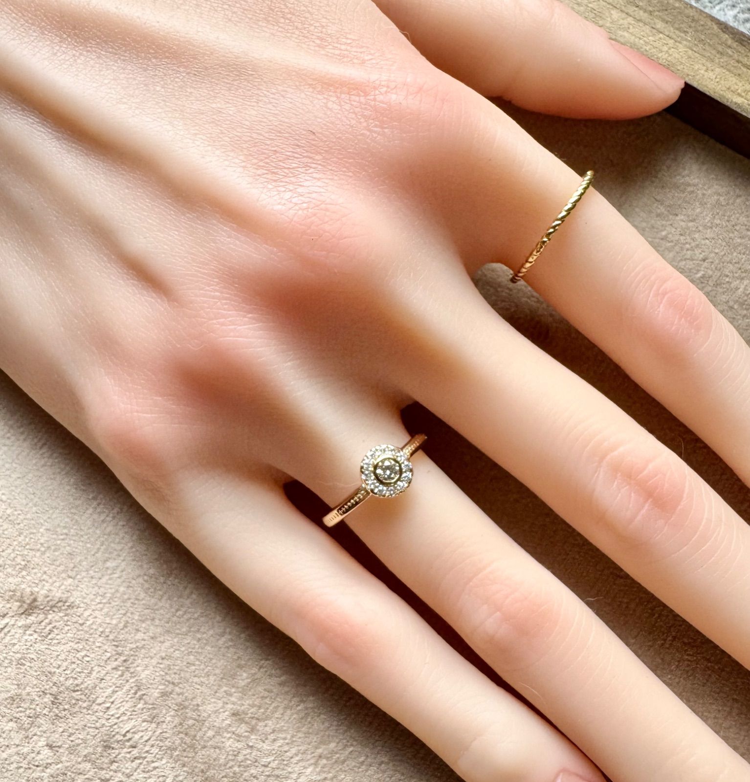 ヴェレッタオッターヴァ◇K18YG*13号*ダイヤモンドリング*指輪 - メルカリ