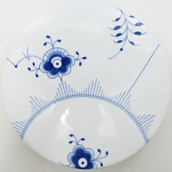 ロイヤルコペンハーゲン コンポート□ブルーフルーテッド メガ