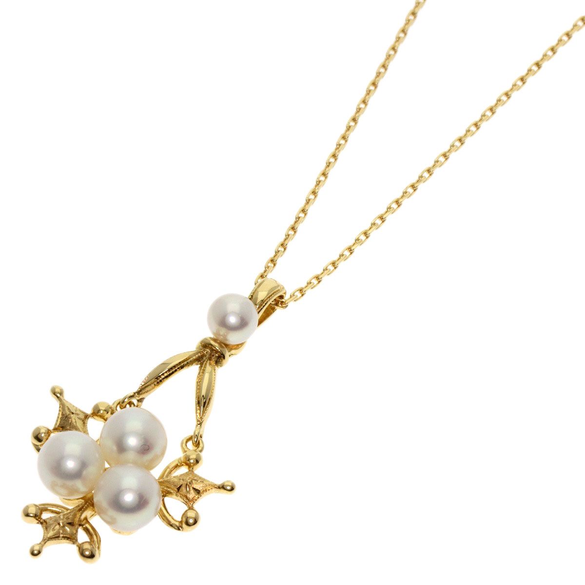 MIKIMOTO ミキモト アコヤパール 真珠 ネックレス K18YG