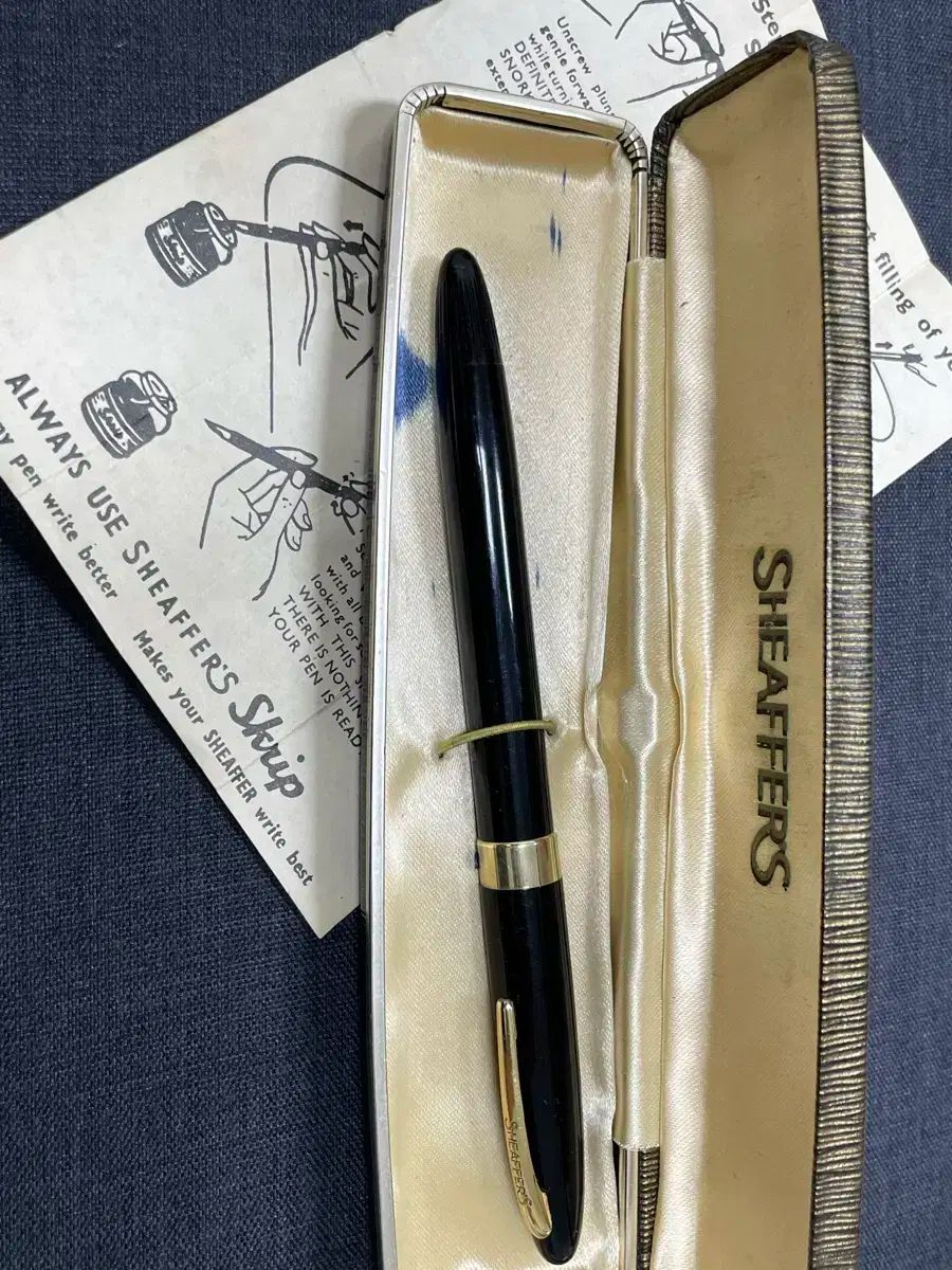 シェーファー 万年筆 スノーケル ブラック 14K Mニブ