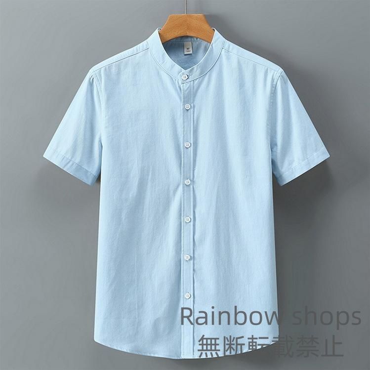 良品 BY GLADHAND 総柄 スタンドカラーシャツ インディゴ XL 半袖 良品 BY GLADHAND 総柄 スタンドカラーシャツ インディゴ XL 半袖