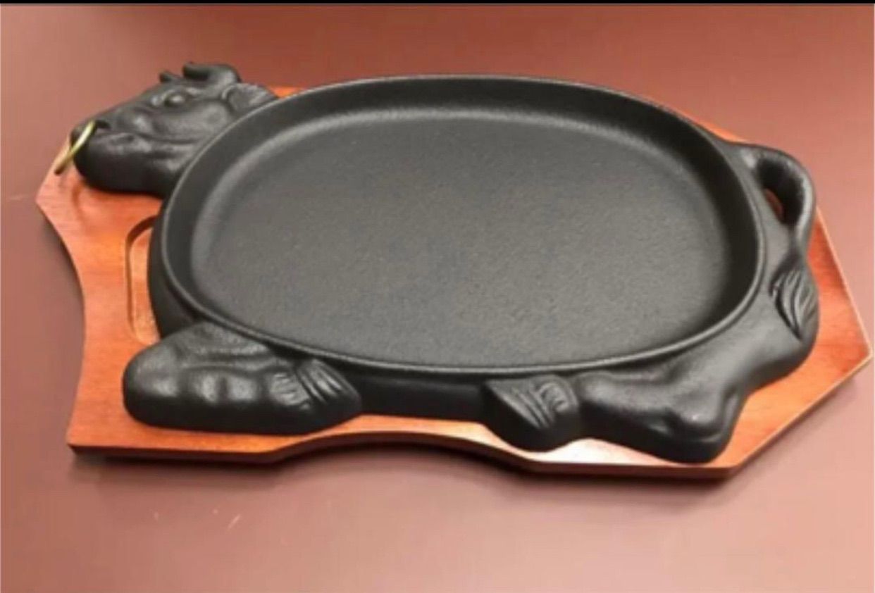 美品　ステーキ皿 牛型 3枚セット　某静岡有名ハンバーグ店と同じステーキ皿 3973_11.gif