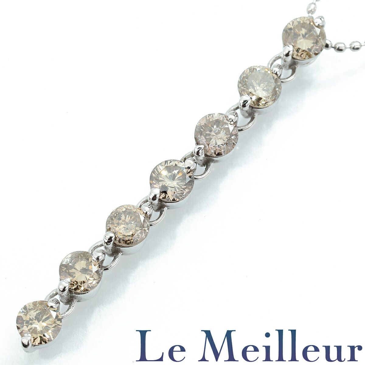 ペンダントネックレス ダイヤモンド 1.0ct K18 中古 プレラブド 返品OK 