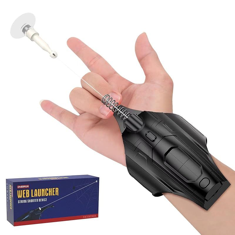 Yugoo ウェブランチャー ウェブシューター クモ String Shooter USB充電 なロープランチャWeb Shooter Bracers 装飾小道具 パーティー用品