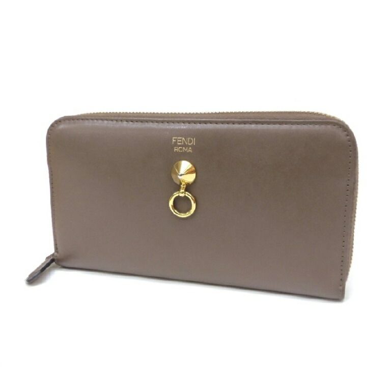 FENDI フェンディ バイザウェイ 長財布 ラウンドファスナー ブラウン 美品 フェンディ FENDI 長財布 バイザウェイ ラウンドファスナー