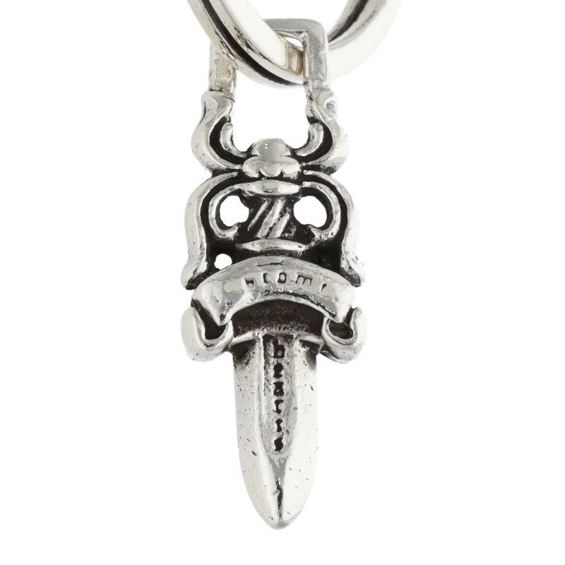 クロムハーツ CROW&No5 DGGR/クロウ#5ダガーキーリング シルバー  