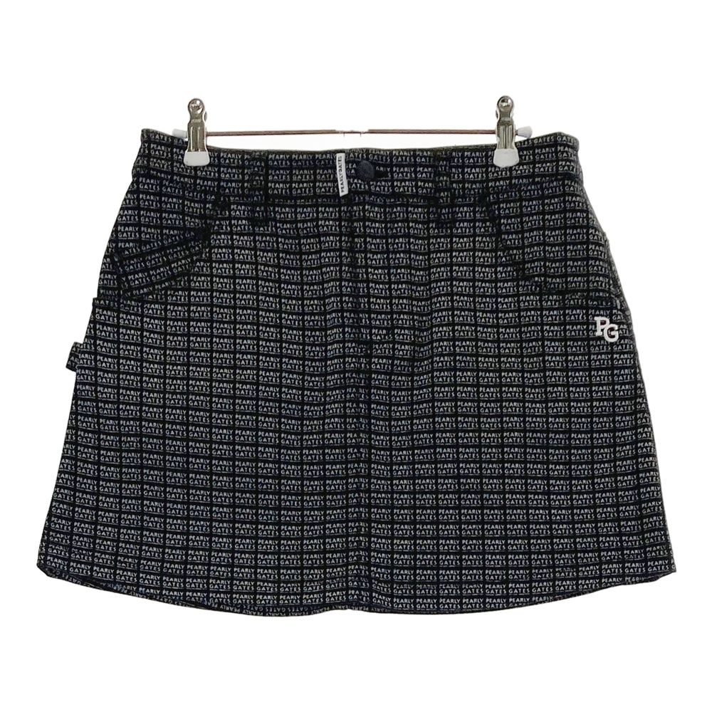 サイズ：1 PEARLY GATES パーリーゲイツ ストレッチスカート ロゴ柄
