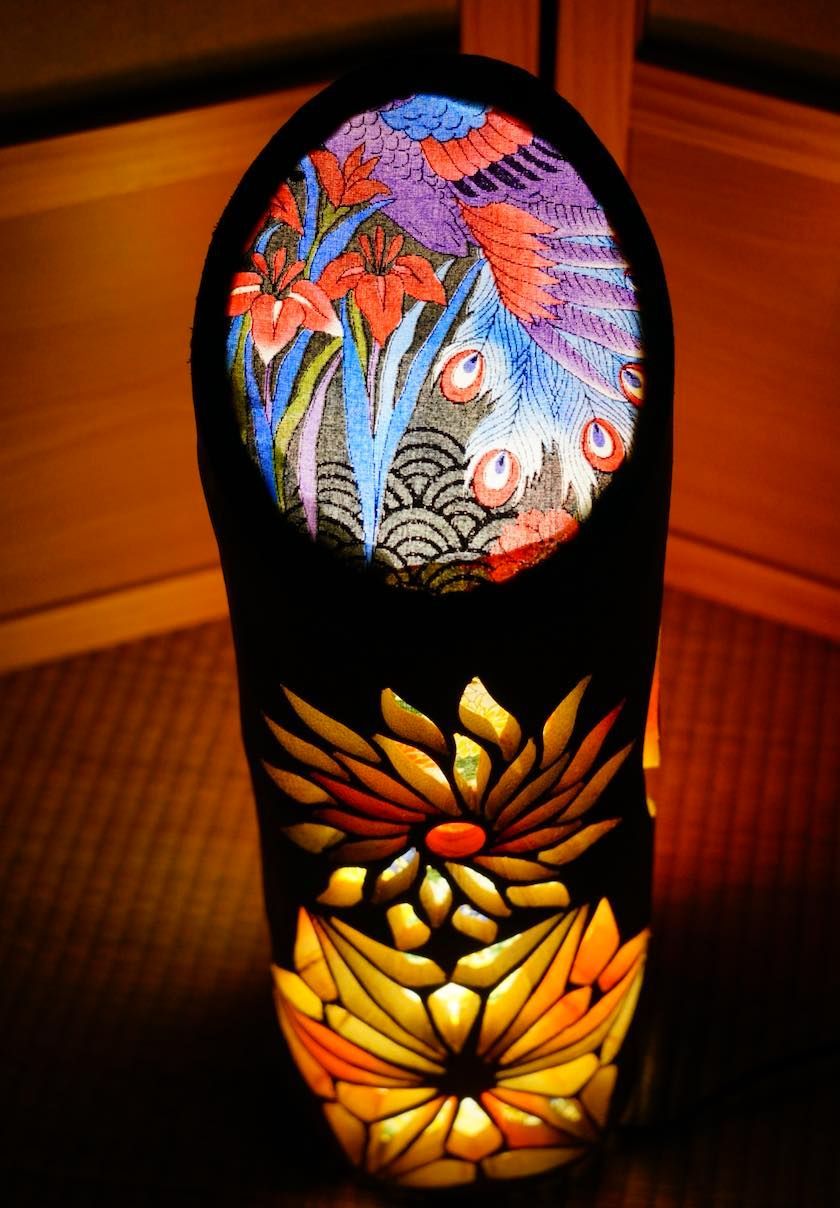 両面彫竹灯り・竹あかり・竹灯籠 ～～ 癒しの灯り 華衣ライン陽華