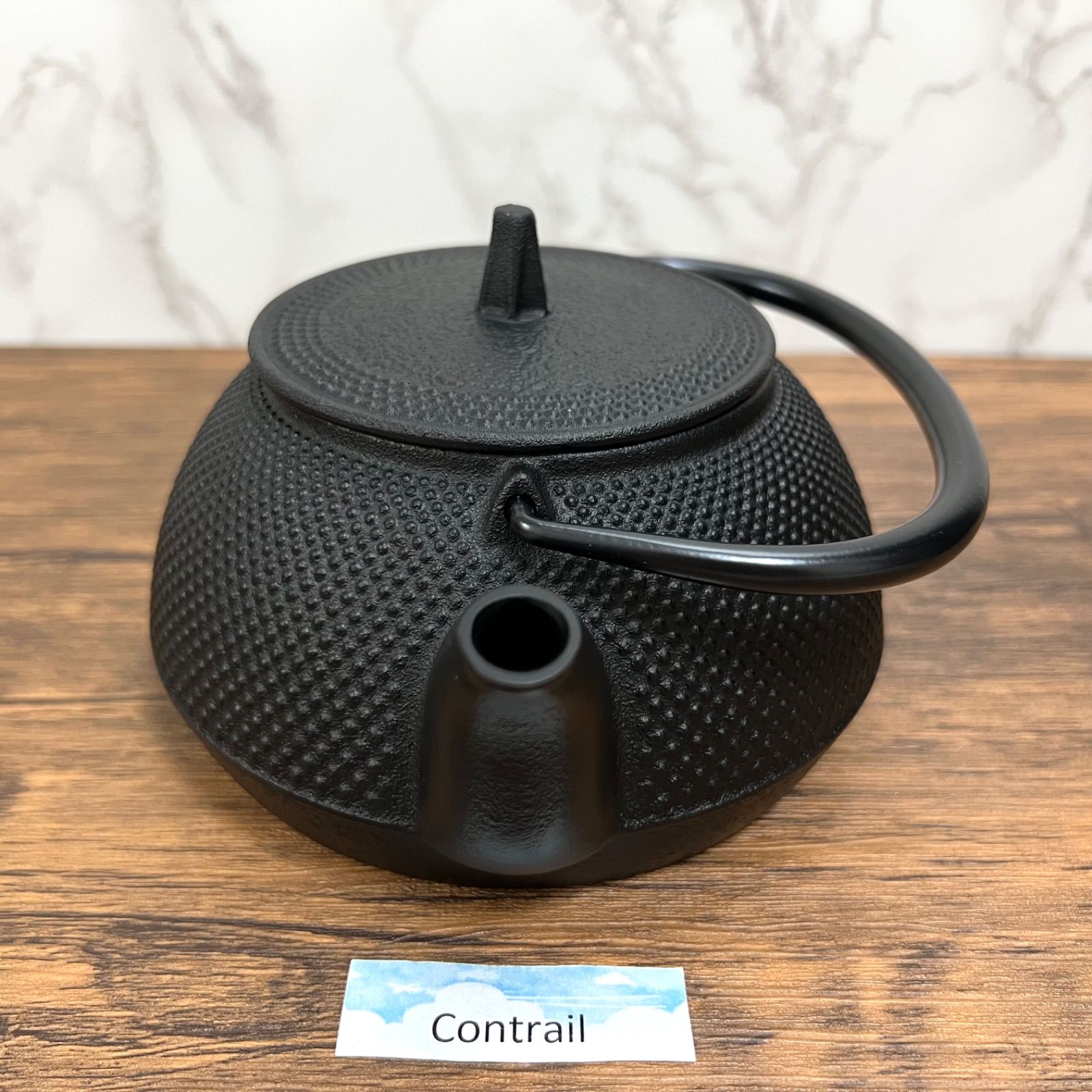 南部鉄器 岩鋳 鉄瓶兼用急須 ５型アラレ IH対応 鉄分補給 Iron Kettle Nanbu Tekki