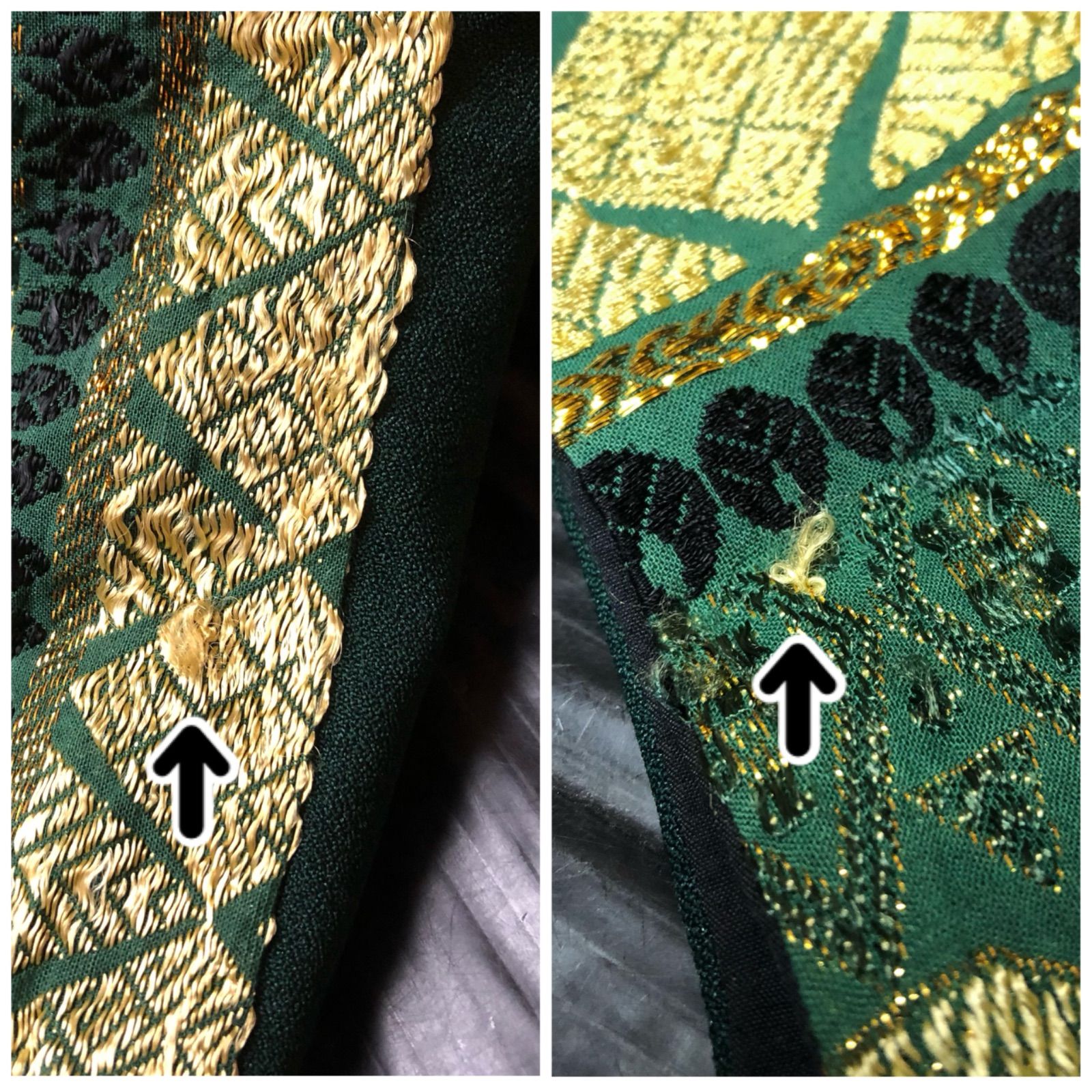 Ｖネック グリーン