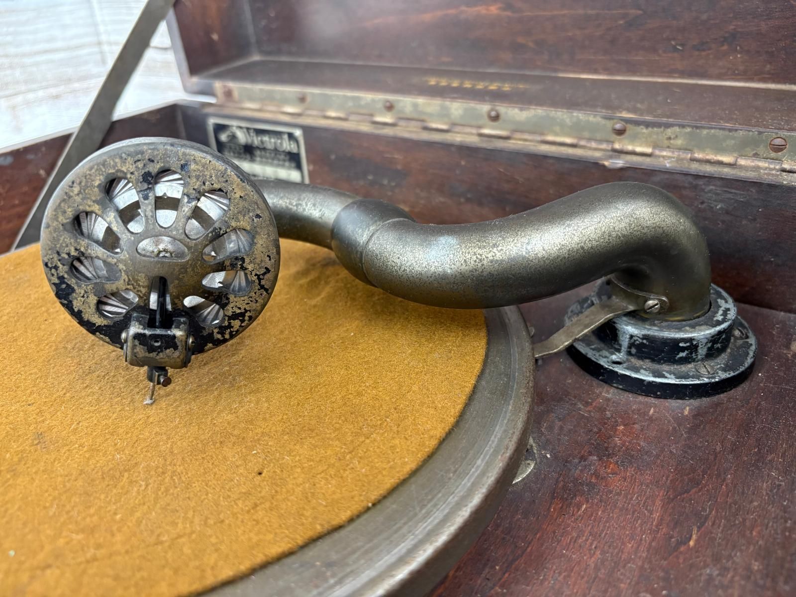昭和レトロ】Victrola Victor 日本ビクター 蓄音機 J1-35 5142 昭和