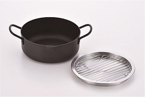 両手天ぷら鍋 20cm スッキリ重なるバット付き BRT-20