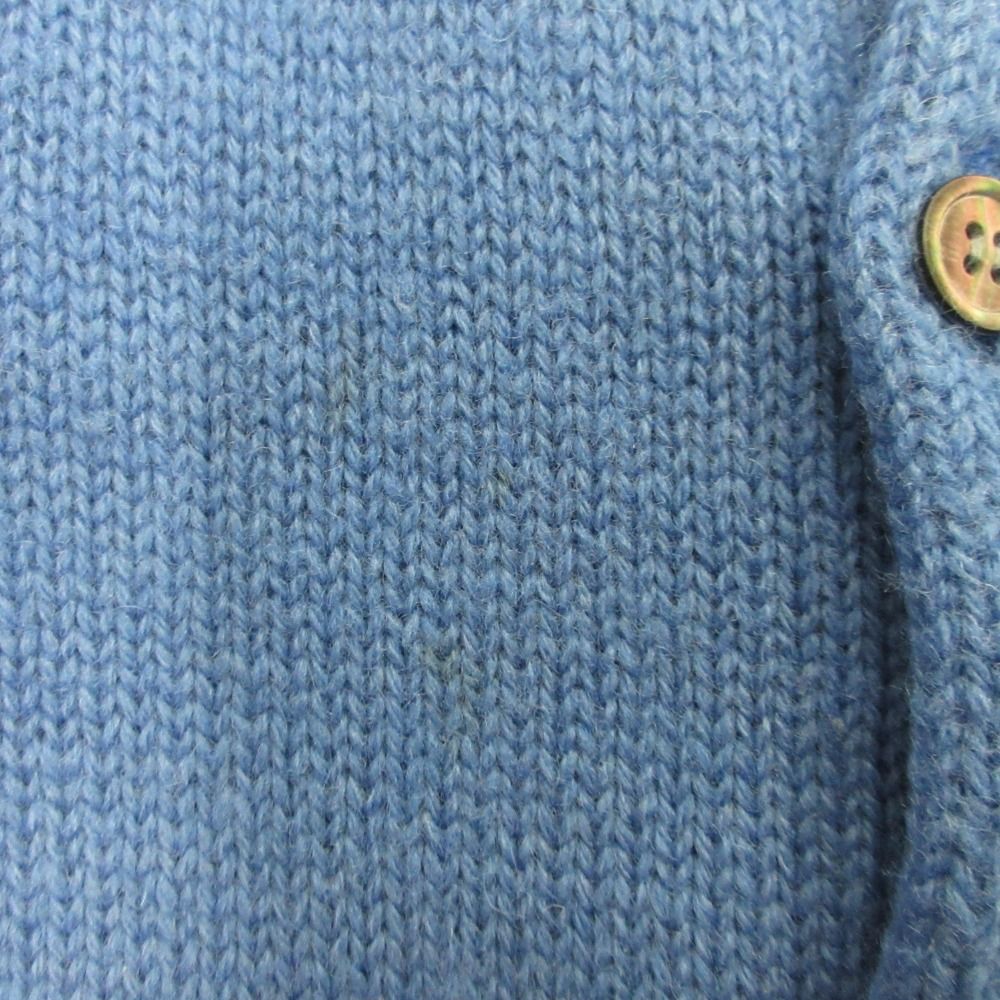 11aw tricot COMME des GARCONS トリココムデギャルソン クルーネック カーディガン ニット セーター カットソー 青 ブルー レディース 古着 中古 11aw tricot COMME des GARCONS トリココムデギャルソン クルー