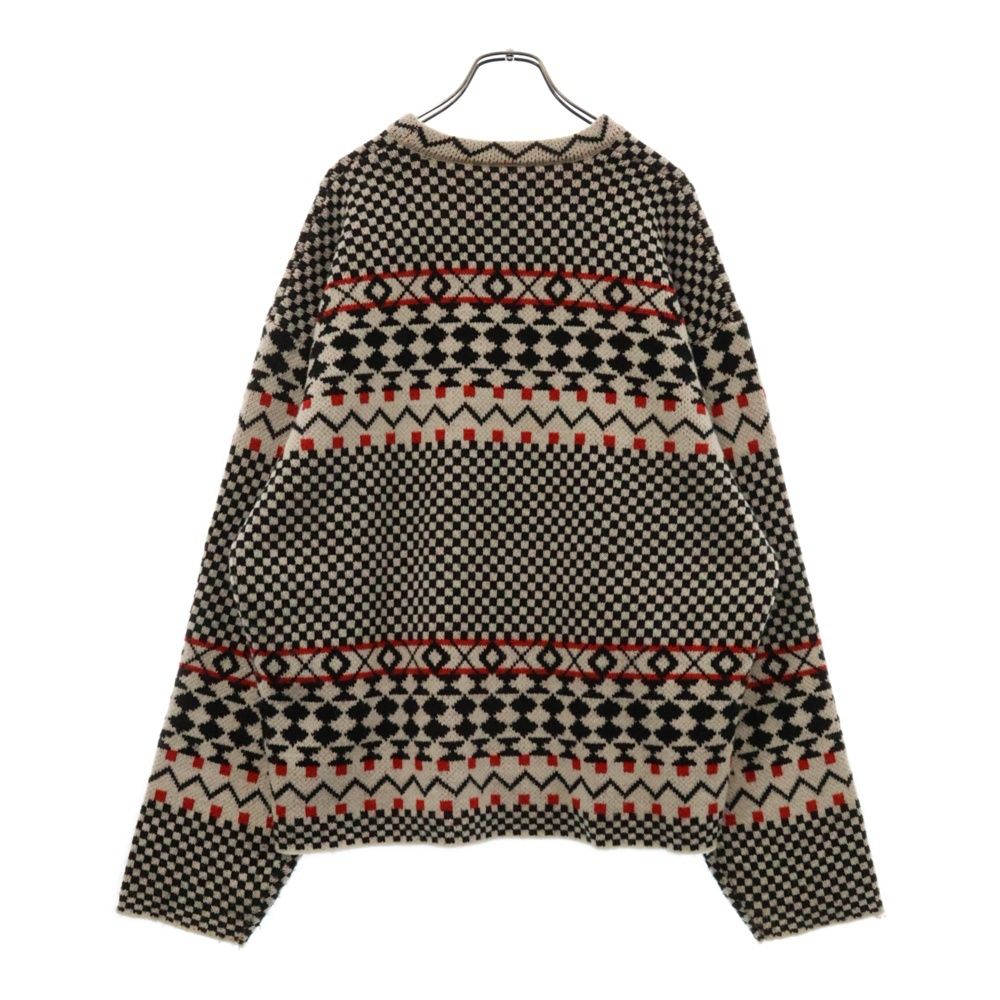 STUSSY (ステューシー) ×NOMAt.d. JACQURD KNIT CREW ノーマティー