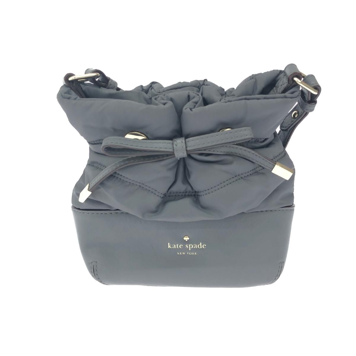 Kate spade ケイトスペード ショルダーバッグ グレー ナイロン 