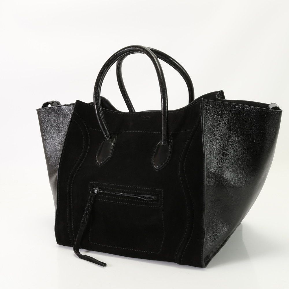 Céline ブラックレザートートバッグ CÉLINE ブラックレザートートバッグ