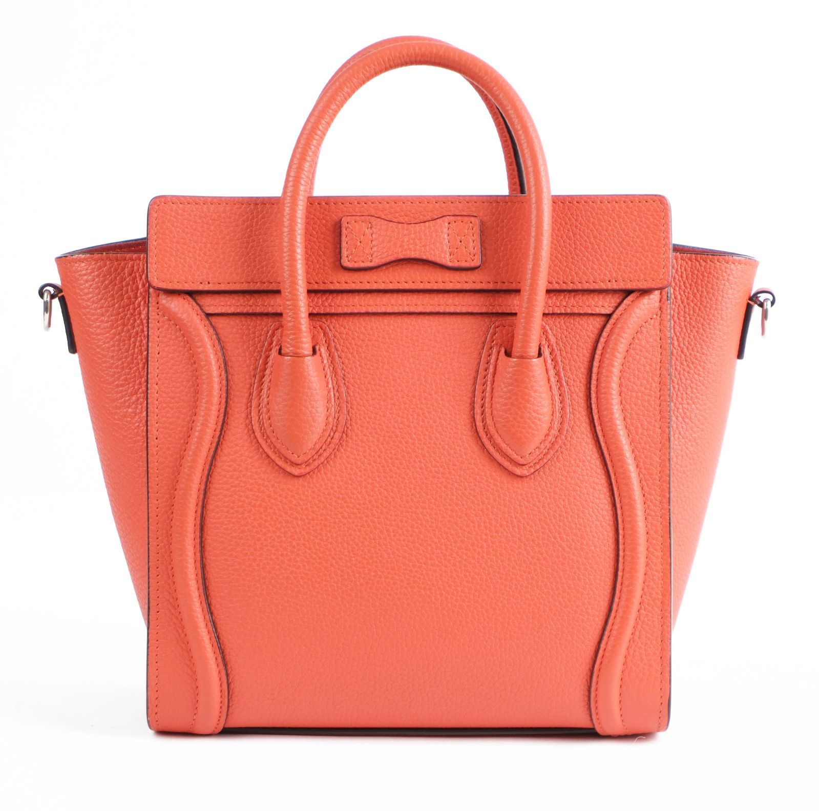 セリーヌ ラゲージナノ レザー 2WAY ハンドバッグ ショルダーストラップ