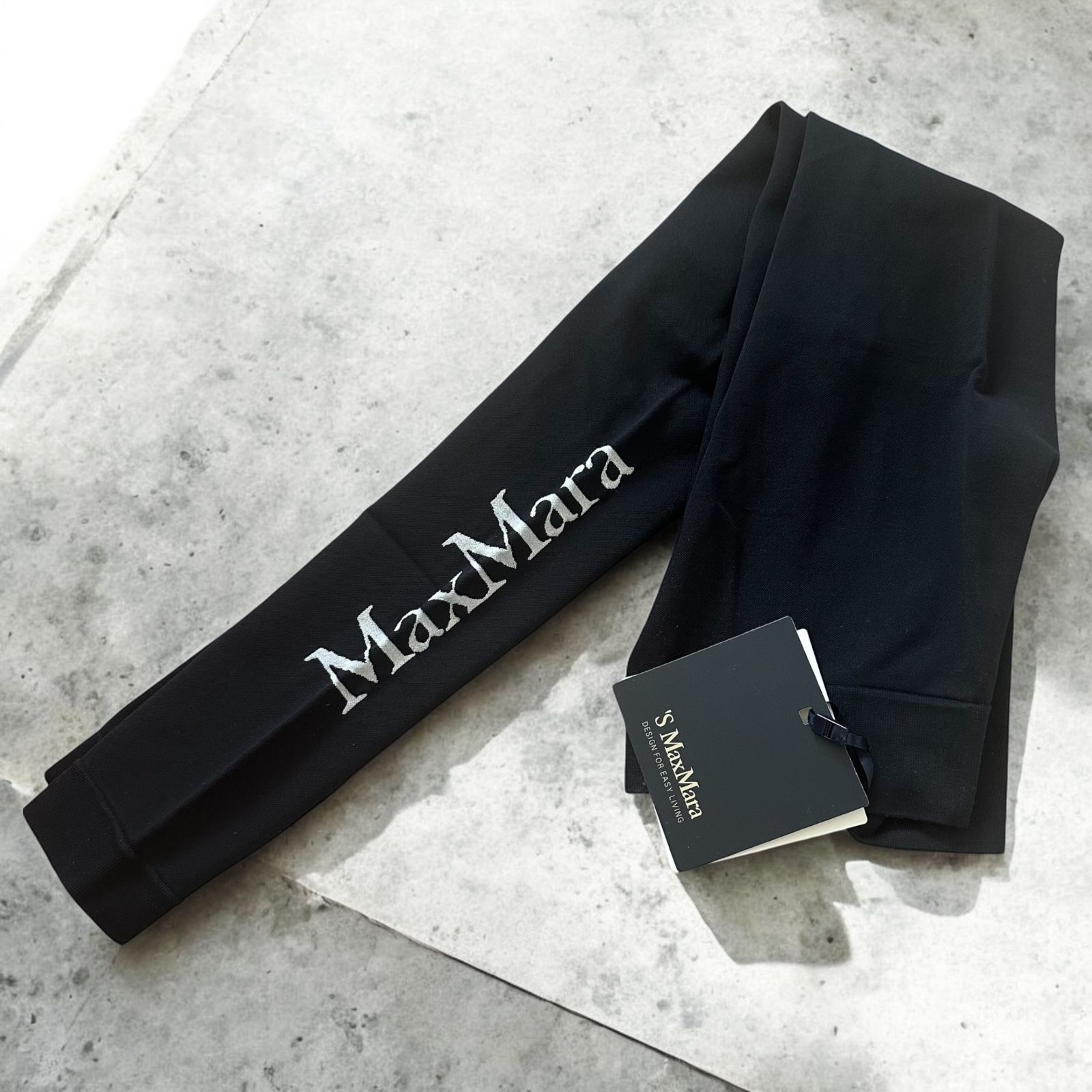 S MAX MARA テクニカル ロゴ レギンス