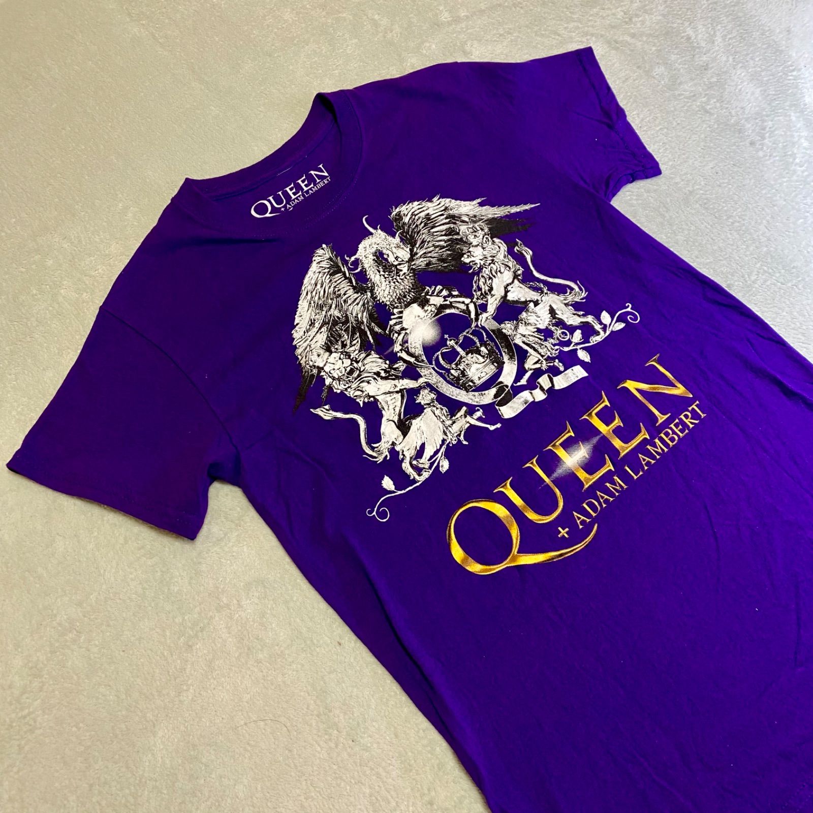 Queen クイーン　アダムランバート　AdamLambert 限定Tシャツ　L クイーン＋アダム ランバート 2024 JAPANツアー限定Tシャツ 黒 M