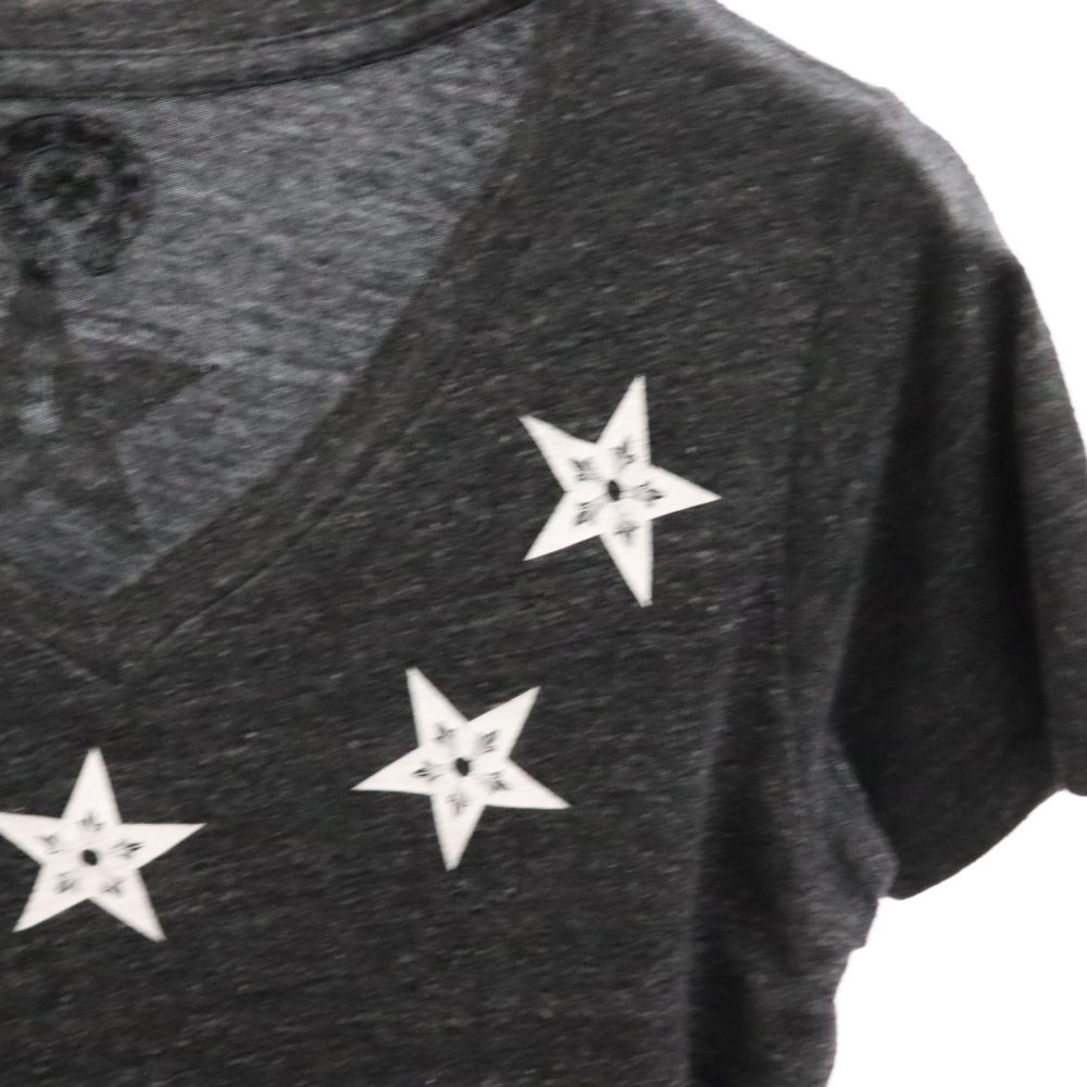 CHROME HEARTS (クロムハーツ) STAR S/S TEE スターロゴVネック 半袖T