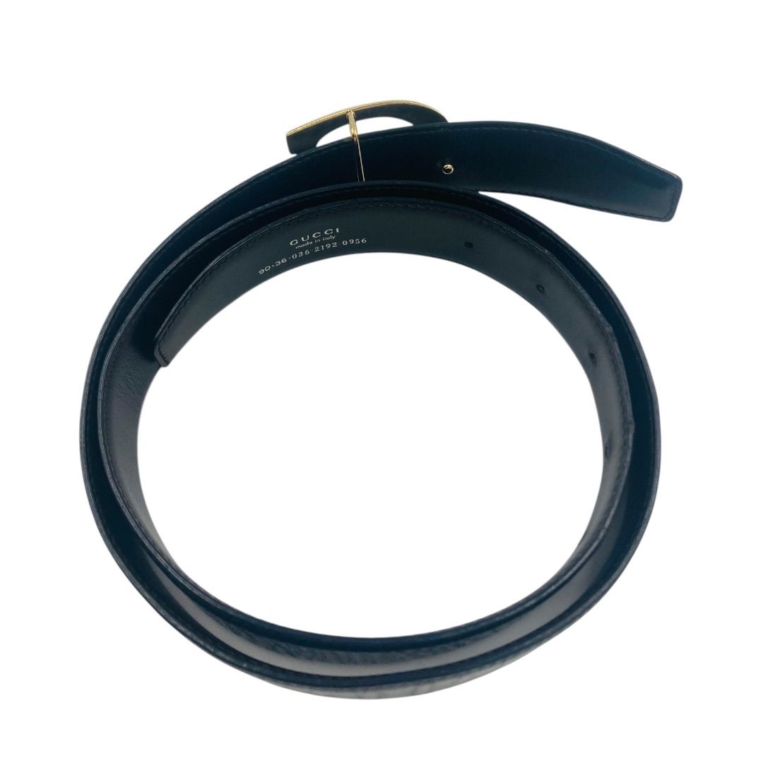 GUCCI グッチ ベルト Gバックル 90・36・036・2192・0956 - メルカリ