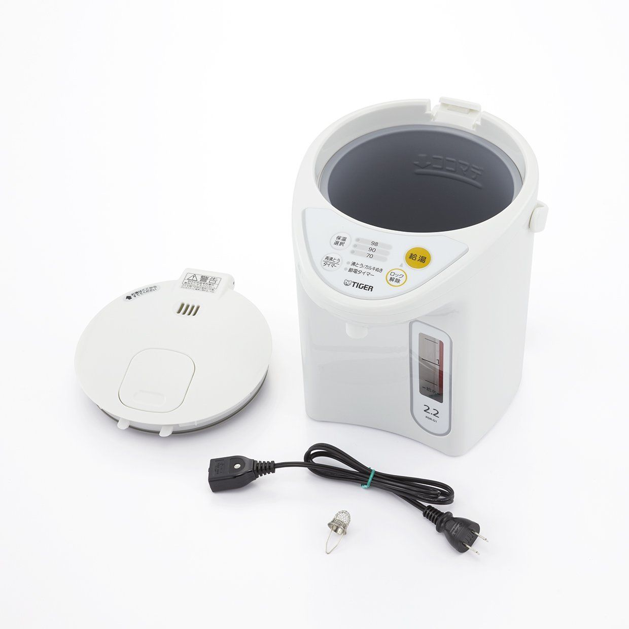 タイガー 魔法瓶 マイコン 電気 ポット 2.2L ホワイト PDR-G221-W Tiger