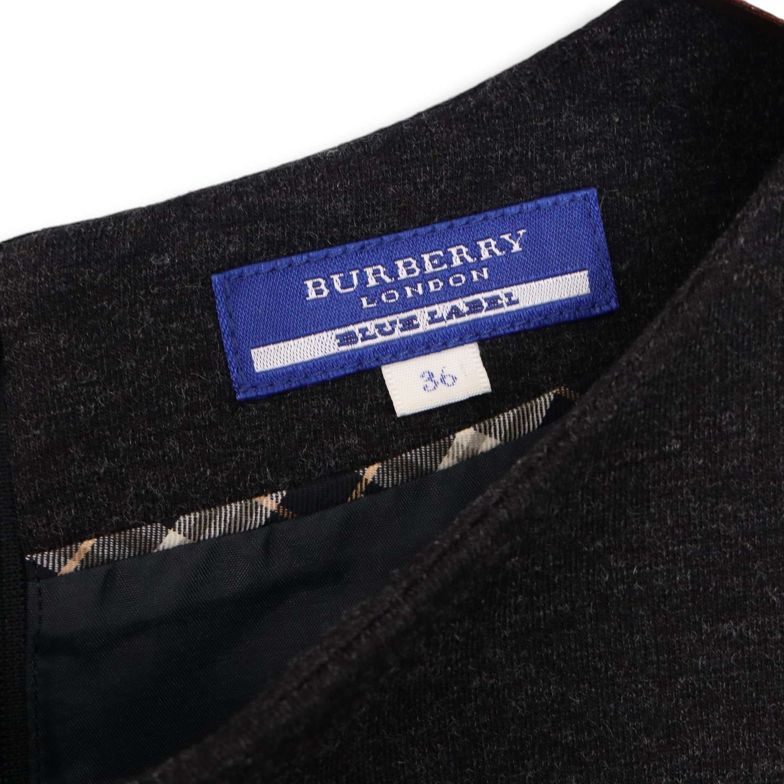開店祝い BURBERRY ウール混 ブルーレーベル バーバリー LABEL BLUE トップス