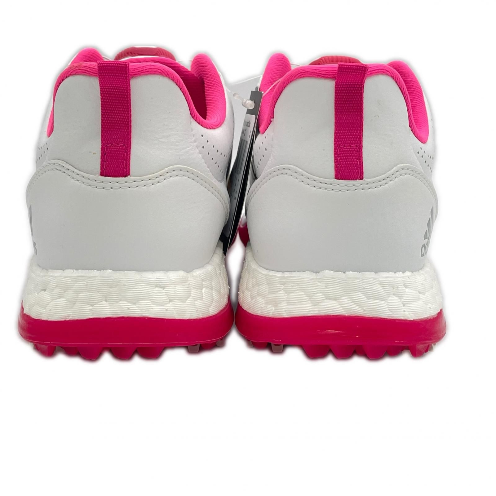 アディダスゴルフ adidas GOLF ゴルフシューズ 24.5 cm ホワイト×ピンク アディパワー ブースト ボア Q 44864