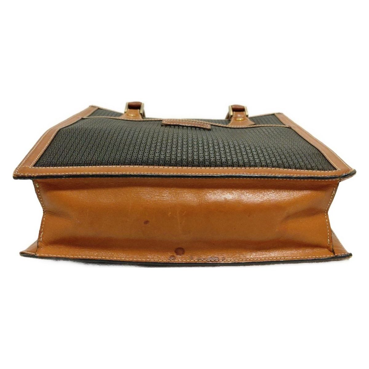 バリー BALLY トートバッグ - レザー ネイビー×ダークブラウン バッグ