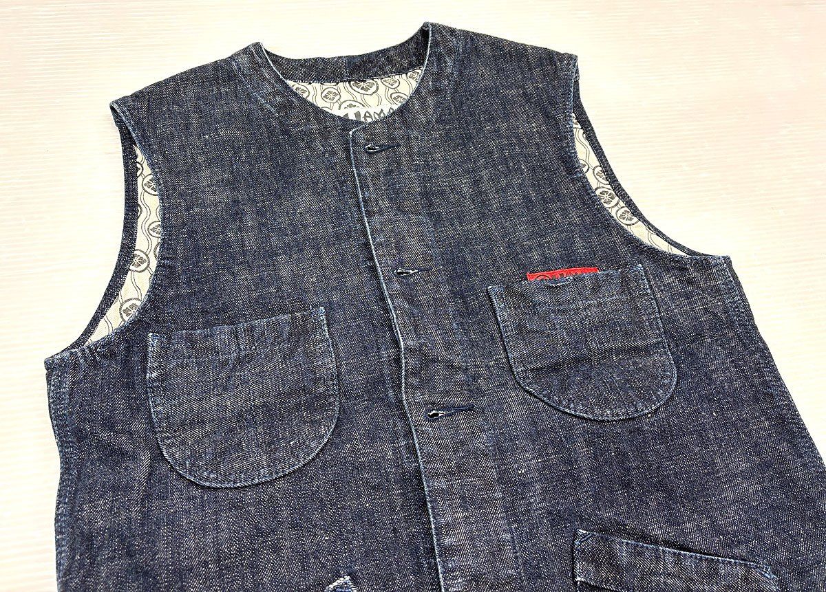 YAMANE ヤマネ 3008 デニムベスト 40 EVISU エヴィス エビス□ - メルカリ