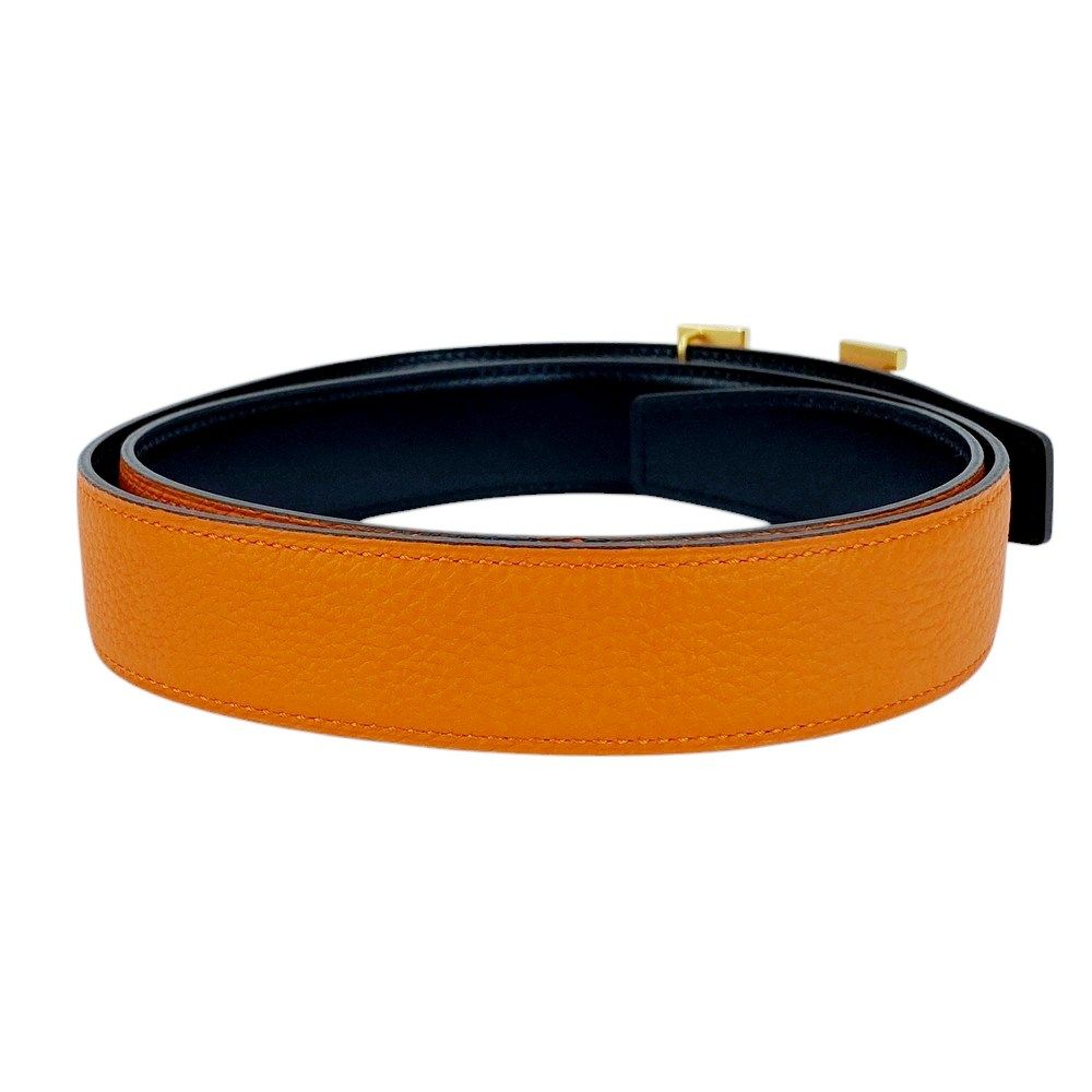 HERMES コンスタンス　オレンジ レザー ベルト　ゴールド金具 エルメス HERMES コンスタンス3 ミニ U刻 オレンジ×ゴールド金具